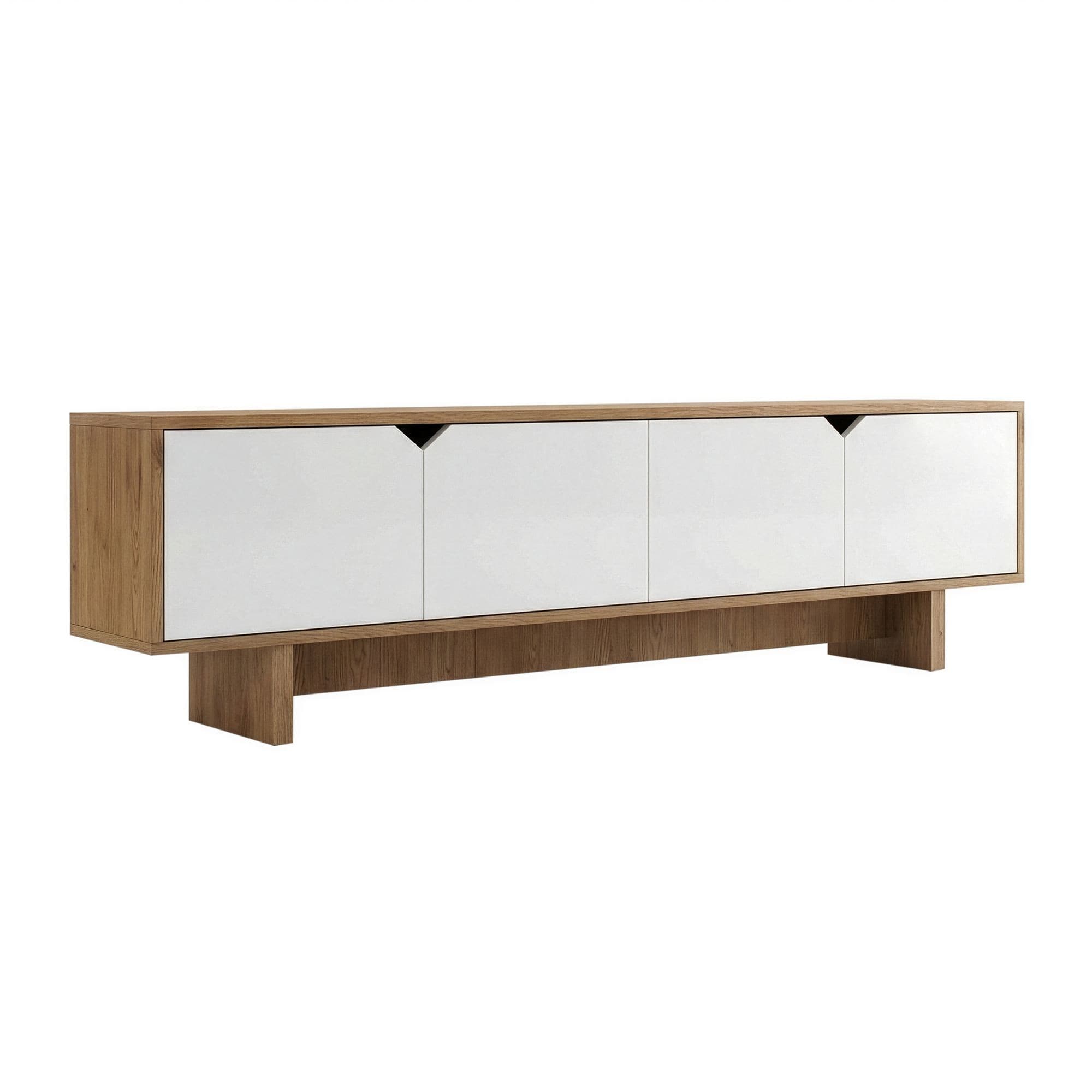 Meuble TV en bois "Mete" 180 x 30 x 50 cm - Chêne