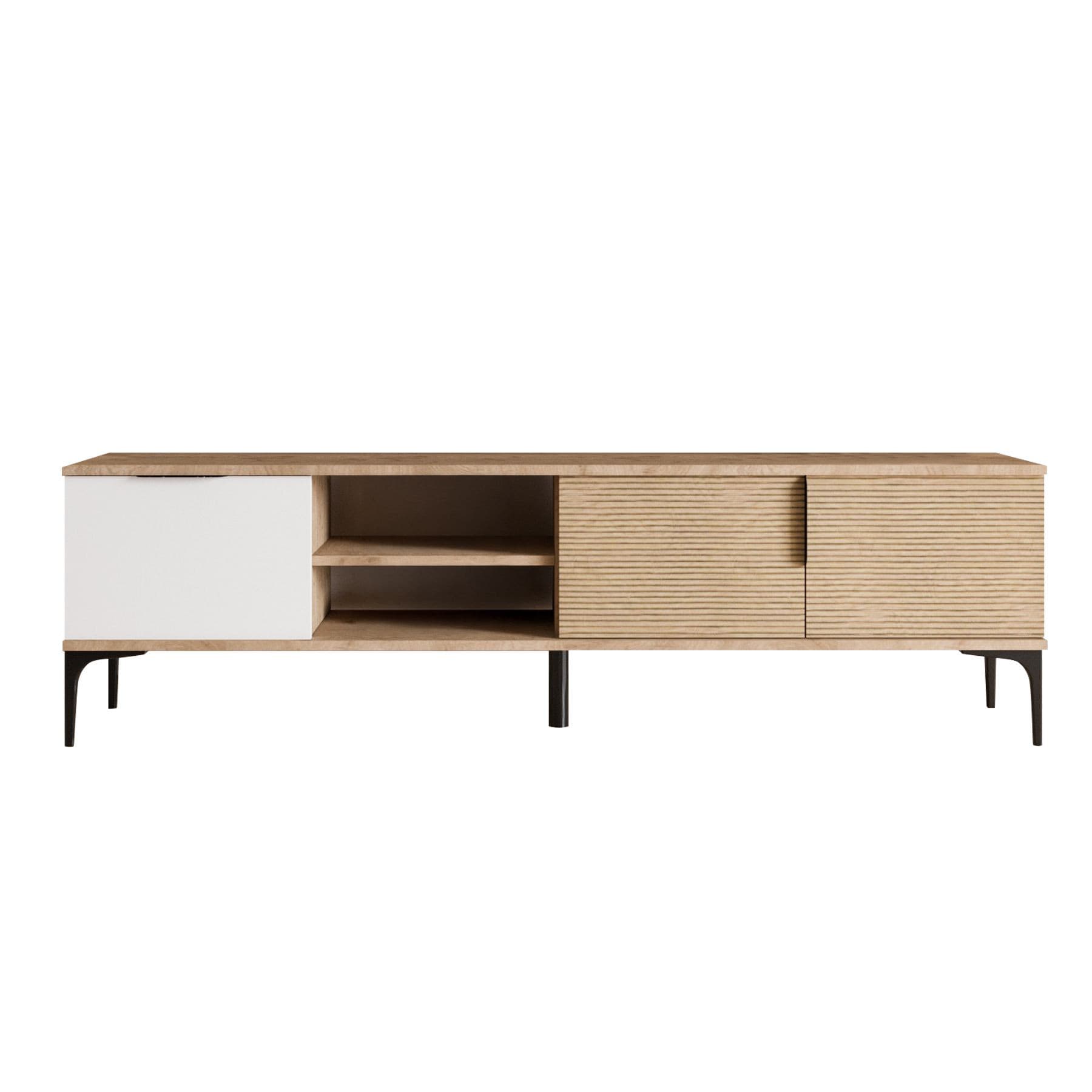 Meuble TV en bois "Tarz" 180 x 33 x 49 cm - Blanc