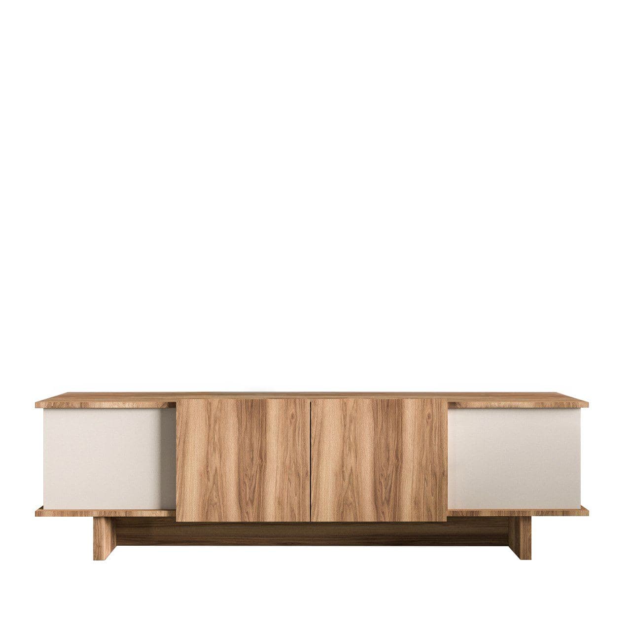Meuble TV en bois "Diana" 180 x 33 x 50 cm - Beige