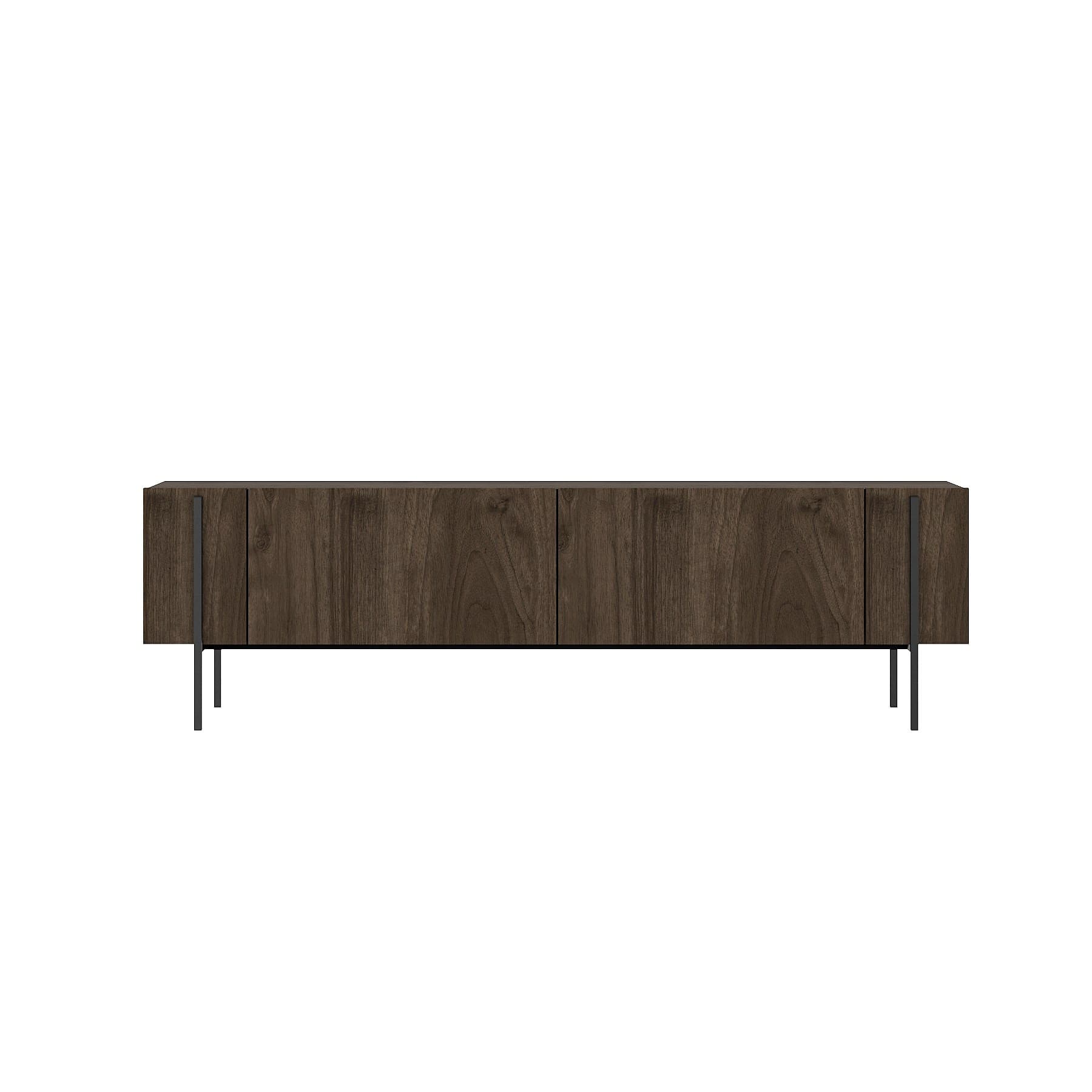 Meuble TV en bois "Herman" - 160 x 31 x 45 cm - Marron