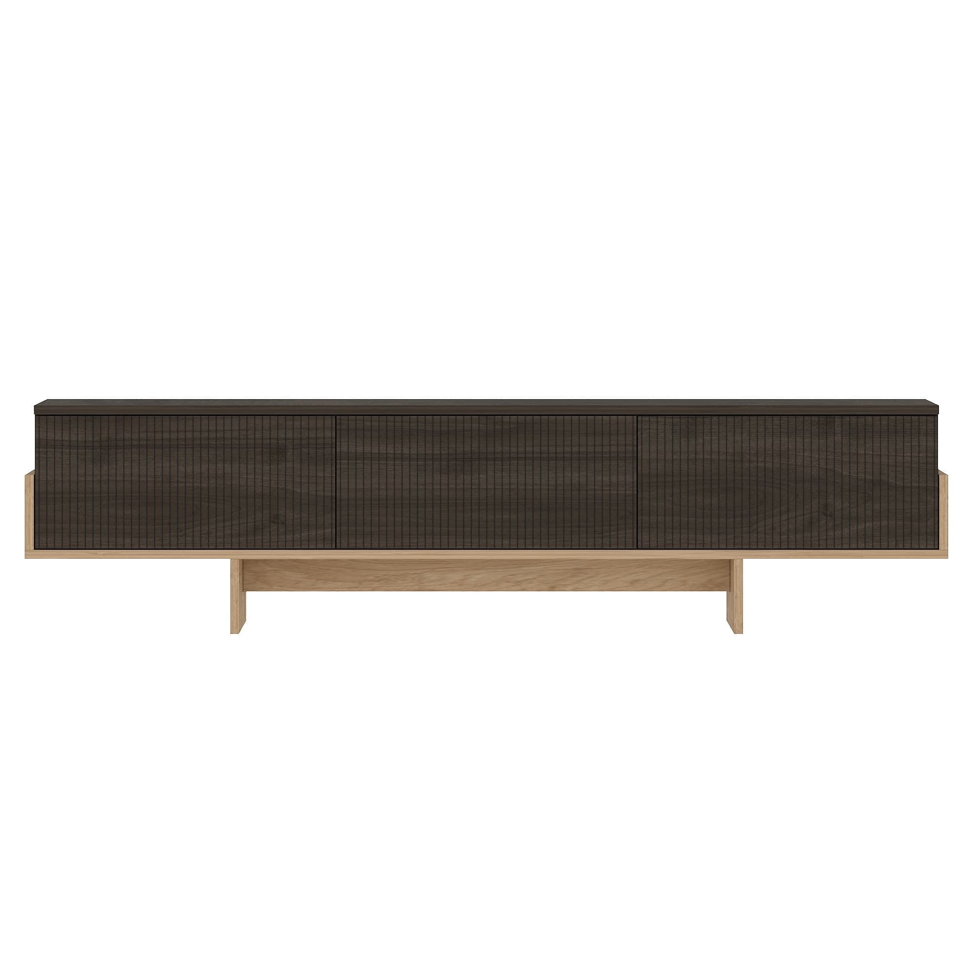 Meuble TV en bois "Hege" - 180 x 30 x 44 cm - Marron