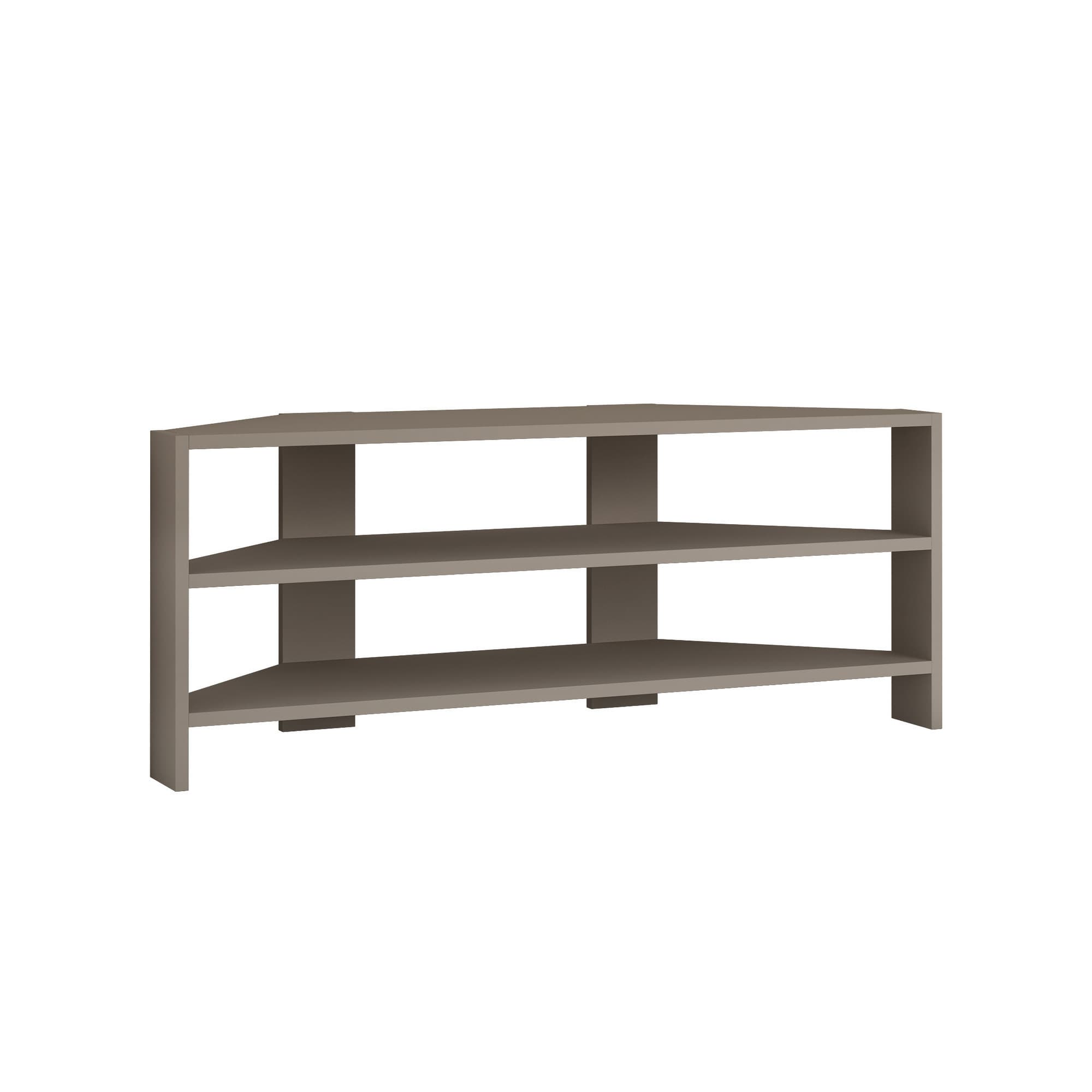 Meuble TV en bois "Thales" 114 x 36 x 45 cm - Moka clair