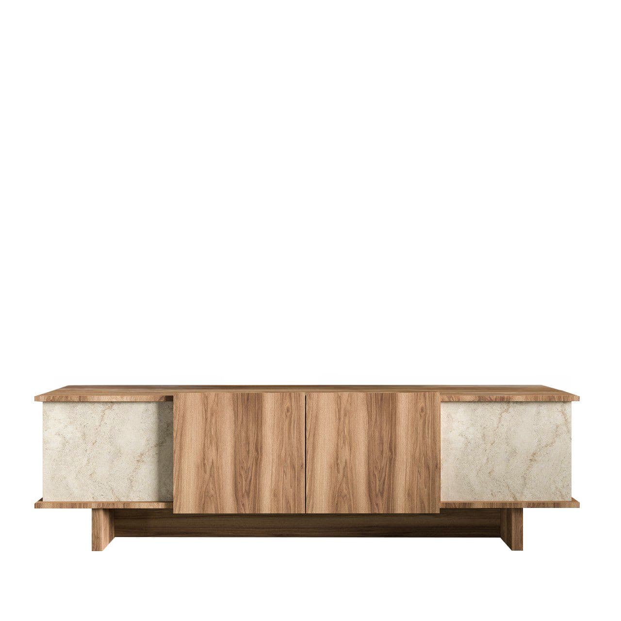 Meuble TV en bois "Diana" 180 x 33 x 50 cm - Travertin